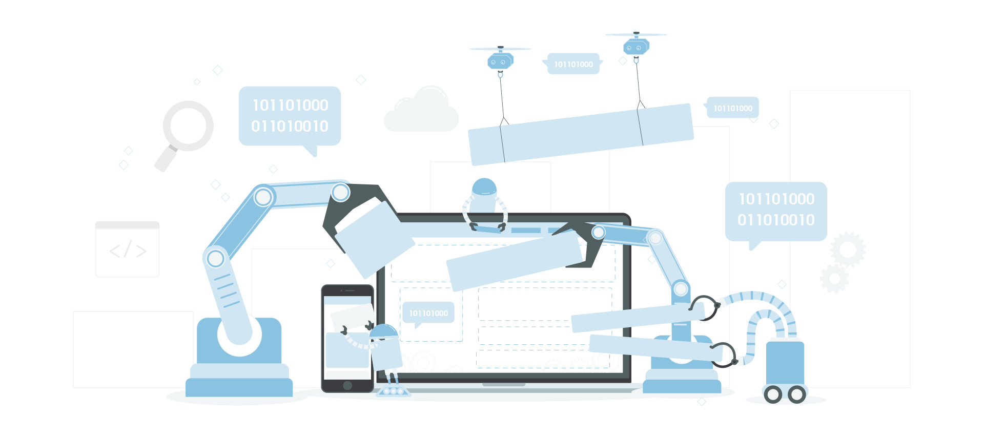 Site Building Illustration