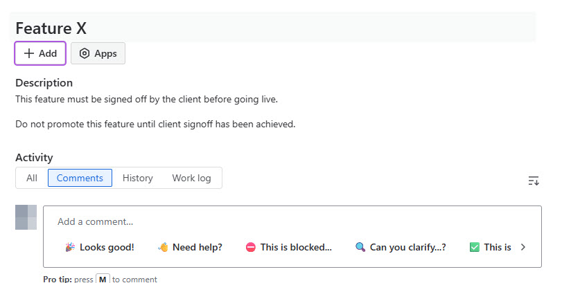 Jira Issue Text