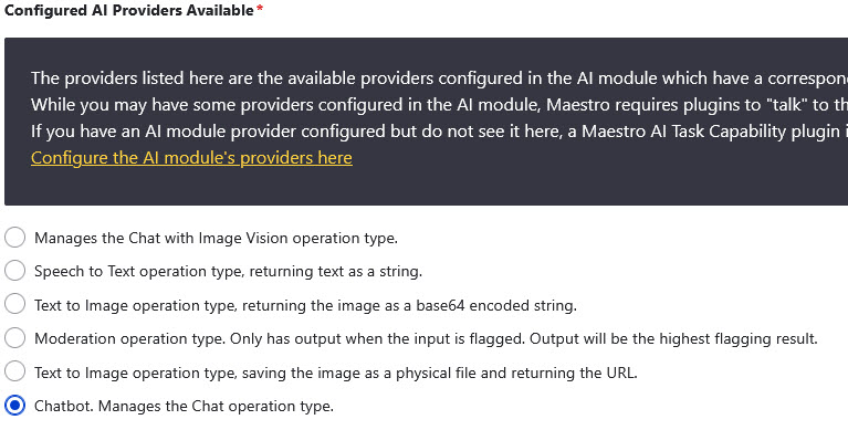 Configured AI Providers